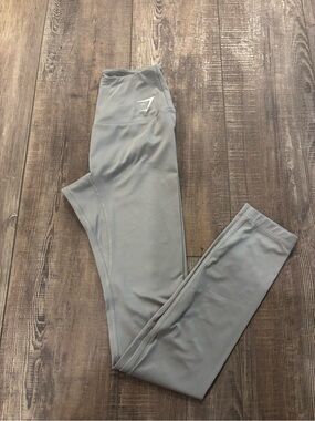 Gymshark Light Gray High-Rise Active Leggings